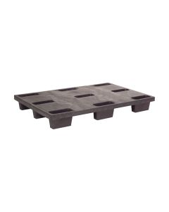 Die Kunststoffpalette aus recyceltem Material mit Rand verf&uuml;gt &uuml;ber eine hohe Lebensdauer.