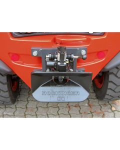 Montieren Sie die Rockinger-Anhängerkupplung an Ihren Gabelstapler, um damit Transportfahrzeuge zu ziehen.