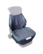 Der Sitzbezug verfügt über eine integrierte Heizung und kann sowohl in Autos, als auch in Staplern verwendet werden.