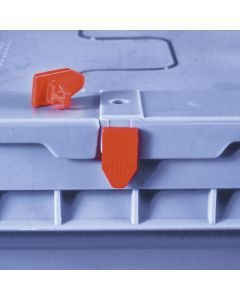 Einwegplomben für Mehrwegbehälter, rot