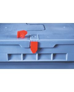 Einweg-Steckplombe für Klappboxen. Die Plomben können von der Abbildung abweichen. 