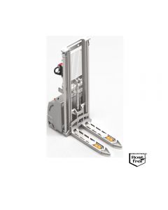 Der Inox-Hochhubwagen ist vor allem für Bereiche optimal, in denen strenge Hygieneregeln gelten.