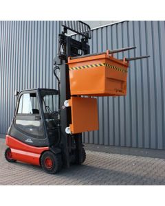 Mit diesem Klappbodenbehälter für Stapler bewegen Sie bis zu 2.000 kg Ihrer Lasten.