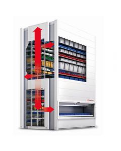 Der LTL Lagerturm bietet Kapazitäten bis 66 Tonnen auf einer Grundfläche ab 8,5 m².
