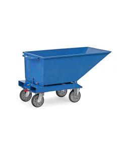 Muldenkipper für 250 Liter in RAL 5007 (Abb. ohne Ablasshahn)