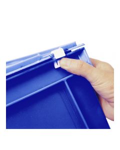 Deckel-Scharnier-Verschluss in weiß für Eurostapelbehälter