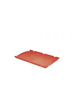 Auflagedeckel für Kleinladungsträger, einseitig anscharniert, Ausführung rot