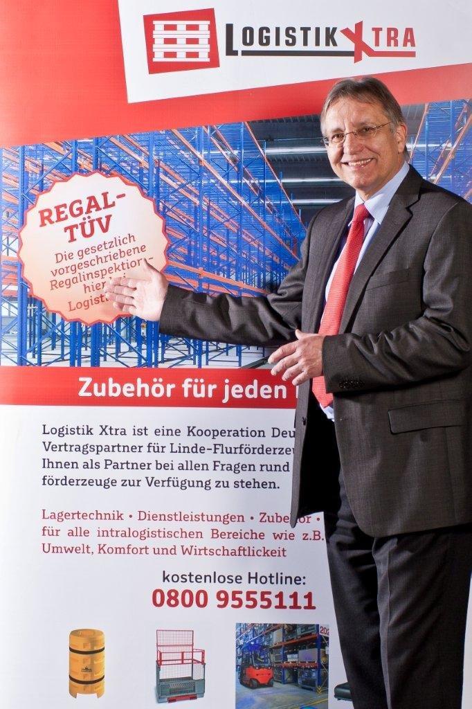 Herr Baumann bei Logistik Xtra Stand Herr Baumann bei Logistik Xtra Stand